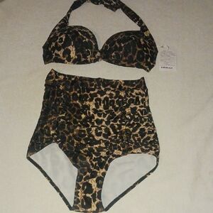 COCOSHIP Leopard Print Bikini Set